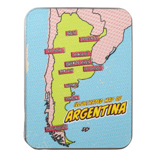 Pop Art Illustrated Argentina Jigsaw Puzzle