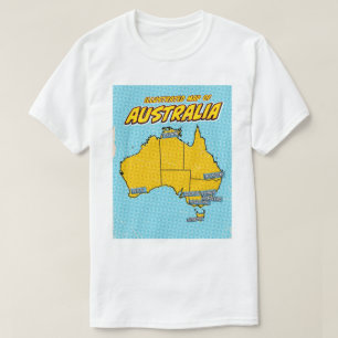 Pop Art Illustrated Australia T-Shirt