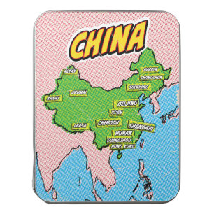 Pop Art Illustrated China map Jigsaw Puzzle