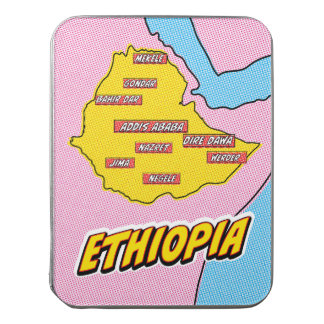 Pop Art Illustrated Ethiopia map Jigsaw Puzzle