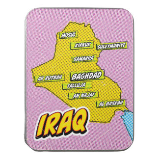 Pop Art Illustrated Iraq map Jigsaw Puzzle