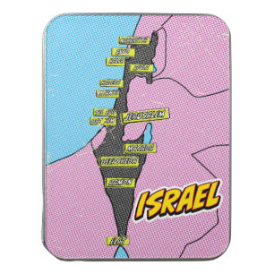 Pop Art Illustrated Israel map Jigsaw Puzzle