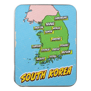Pop Art Illustrated South Korea map Jigsaw Puzzle