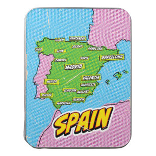 Pop Art Illustrated Spain map Jigsaw Puzzle
