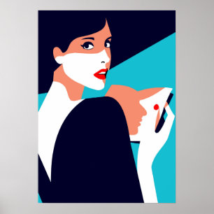Pop Art Inspired Fashion Woman 8 Poster
