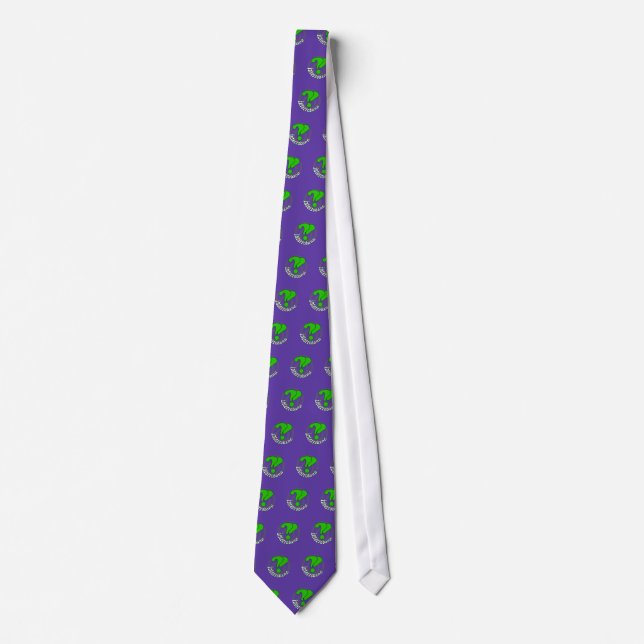Pop Art Interrobang (Blurple) Neck Tie (Front)