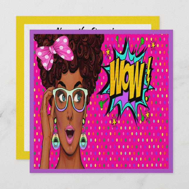 Pop Art Invitation (Front/Back)