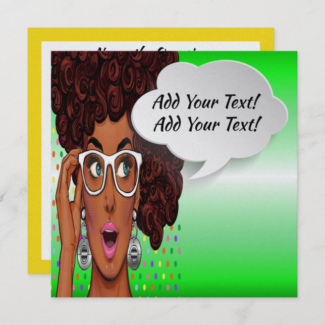 Pop Art Invitation (Front/Back)