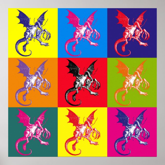 Pop Art Jabberwocky Poster (Front)
