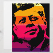 Pop Art Jack JFK John F. Kennedy (Front/Back)