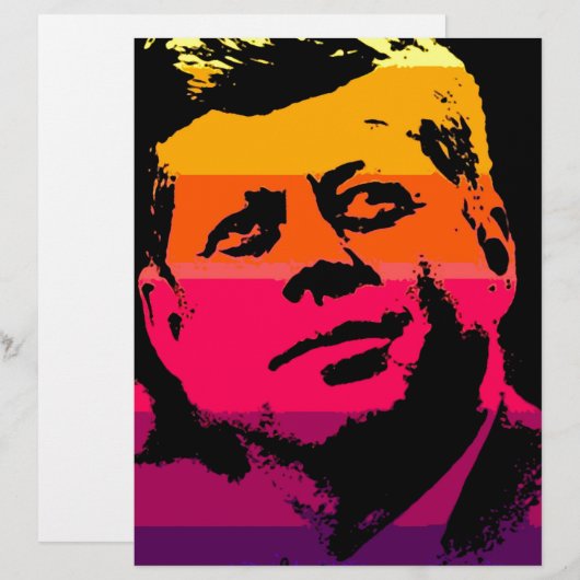 Pop Art Jack JFK John F. Kennedy (Front/Back)