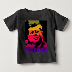 Pop Art Jack JFK John F. Kennedy Baby T-Shirt