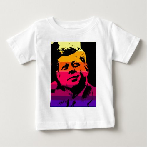 Pop Art Jack JFK John F Kennedy Baby T_Shirt