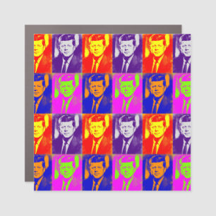 Pop Art Jack JFK John F. Kennedy Car Magnet
