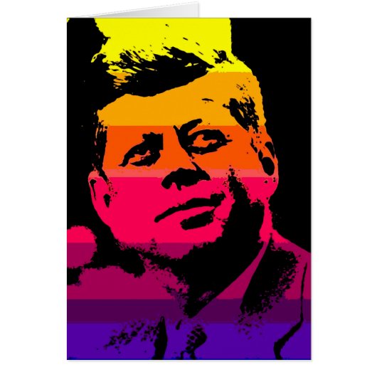 Pop Art Jack JFK John F. Kennedy Cards (Front)