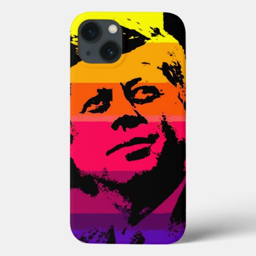 Pop Art Jack JFK John F Kennedy iPhone 13 Case