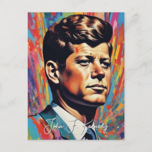 Pop Art Jack JFK John F. Kennedy Invitation Postcard