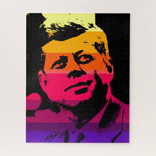 Pop Art Jack JFK John F Kennedy Jigsaw Puzzle