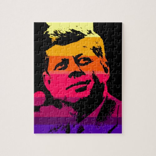 Pop Art Jack JFK John F Kennedy Jigsaw Puzzle