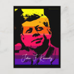 Pop Art Jack JFK John F. Kennedy Postcard
