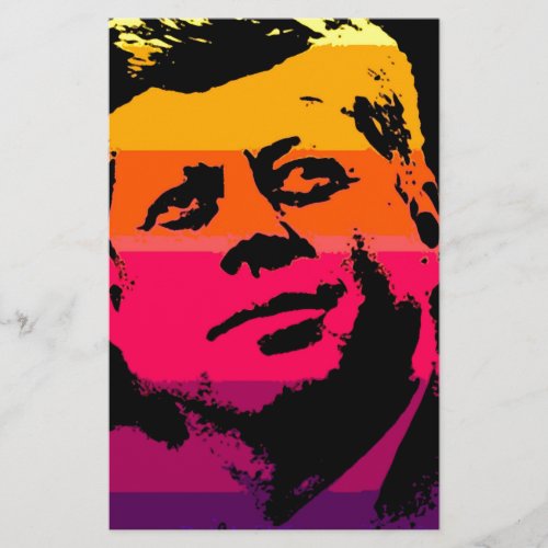 Pop Art Jack JFK John F Kennedy Stationery