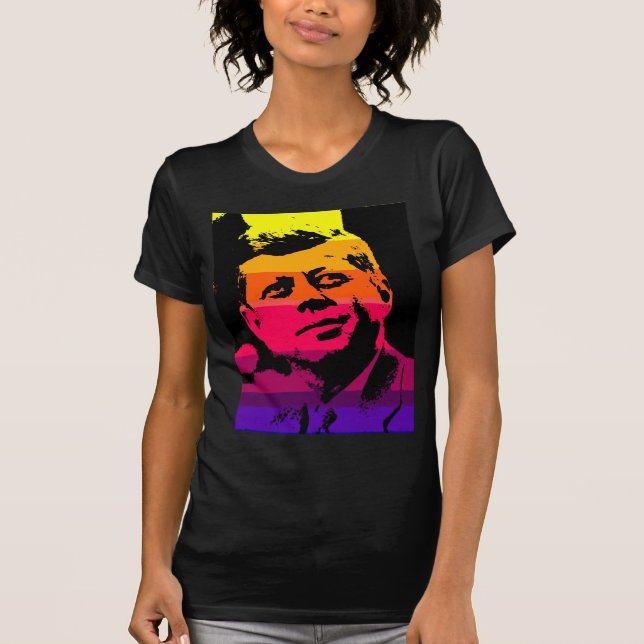 Pop Art Jack JFK John F. Kennedy T-Shirt (Front)