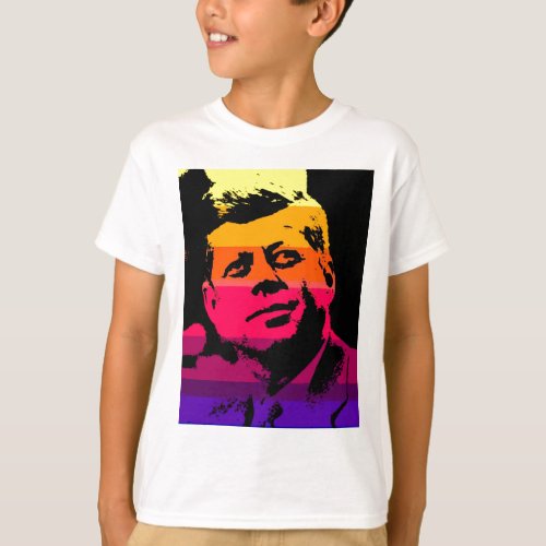 Pop Art Jack JFK John F Kennedy T_Shirt