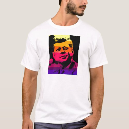 Pop Art Jack JFK John F Kennedy T_Shirt