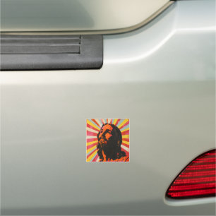 Pop Art Jesus Christ Car Magnet