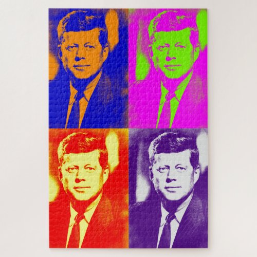 Pop Art JFK John F Kennedy Jigsaw Puzzle