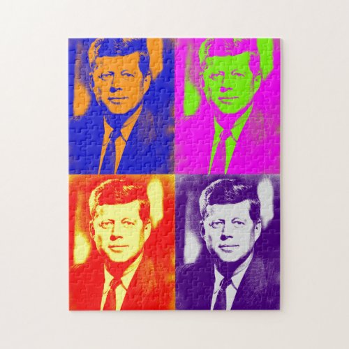 Pop Art JFK John F Kennedy Jigsaw Puzzle