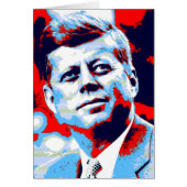 Pop Art JFK John F. Kennedy Red Blue (Front)