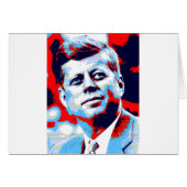 Pop Art JFK John F. Kennedy Red Blue (Front Horizontal)