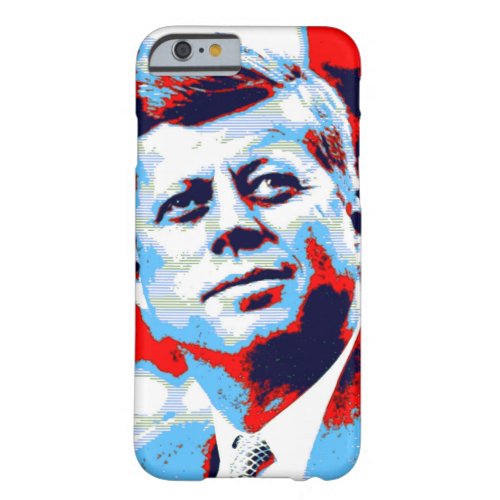 Pop Art JFK John F Kennedy Red Blue Barely There iPhone 6 Case