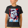 Pop Art JFK John F. Kennedy Red Blue T-Shirt