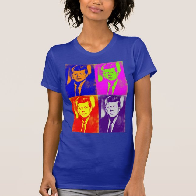 Pop Art JFK John F. Kennedy T-Shirt (Front)