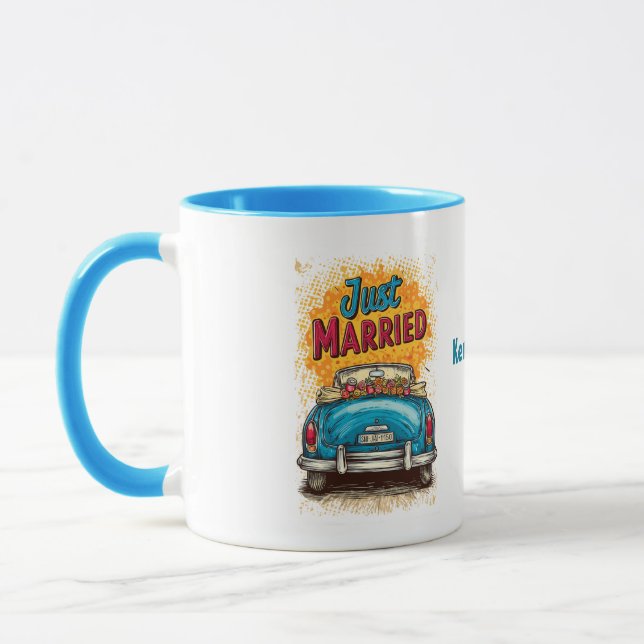 Pop Art Just Married Mug (Left)