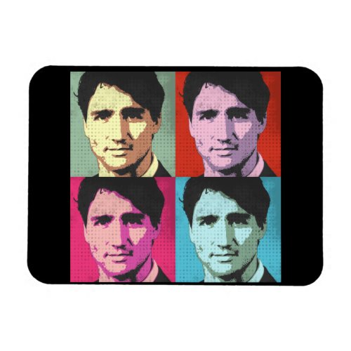 Pop Art Justin Trudeau _ Full Size _png Magnet
