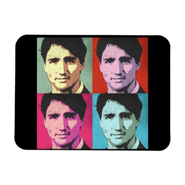Pop Art Justin Trudeau - Full Size -.png Magnet (Horizontal)