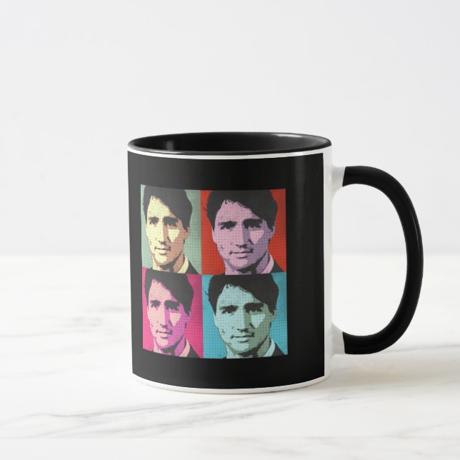 Pop Art Justin Trudeau - Full Size -.png Mug (Right)