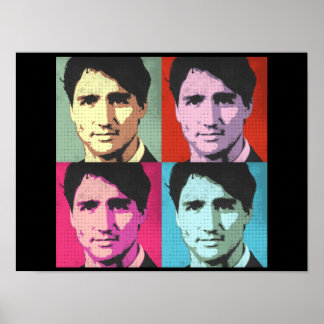 Pop Art Justin Trudeau - Full Size -.png Poster
