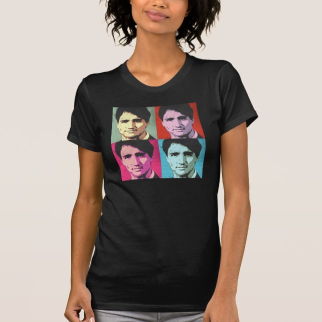 Pop Art Justin Trudeau - Full Size -.png T-Shirt (Front)