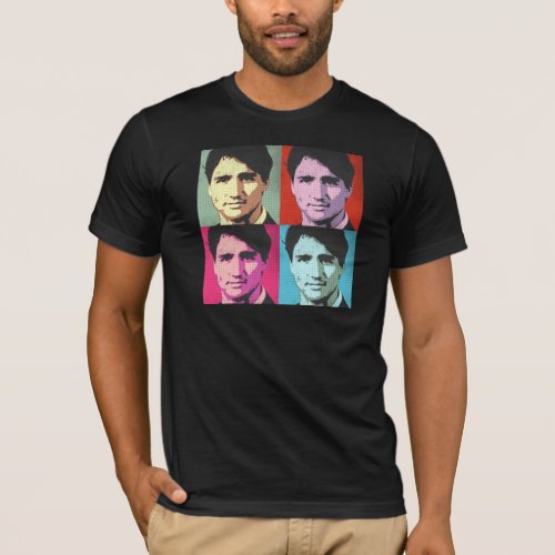 Pop Art Justin Trudeau _ Full Size _png T_Shirt