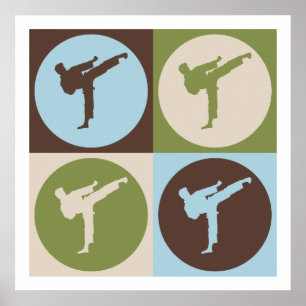 Pop Art Karate Poster