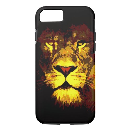 Pop Art King Lion Eyes iPhone 7 Case