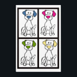 Pop Art Labrador<br><div class="desc">Cute,  colorful dog drawing that I turned into this print. Labrador</div>