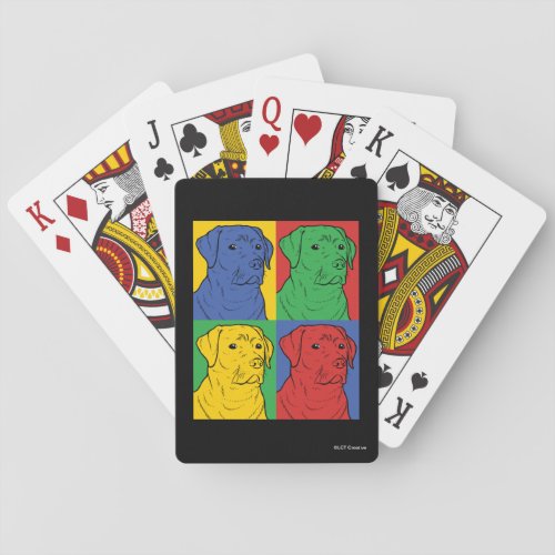 Pop Art Labrador Retriever Poker Cards