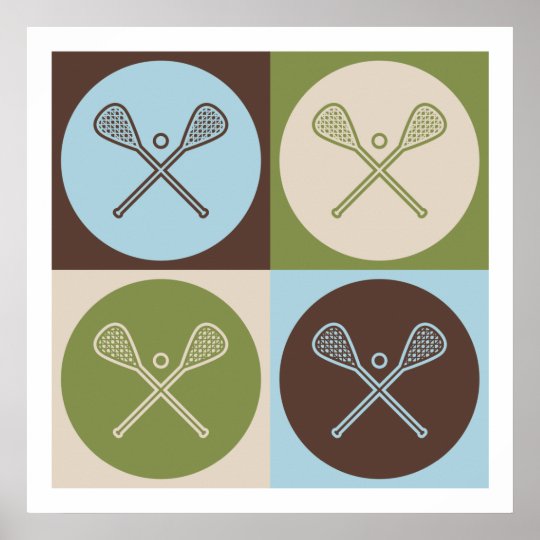 Pop Art Lacrosse Poster