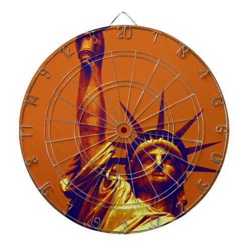 Pop Art Lady Liberty Dart Board