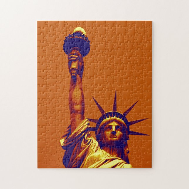 Pop Art Lady Liberty Jigsaw Puzzle (Vertical)